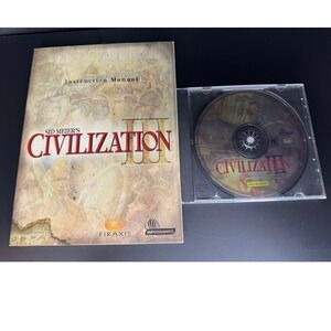 Sid Meiers Civilization III PC Game CD Instruction‎ Manual Infogrames